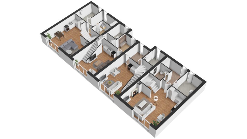 Půdorys domu C, 1. np