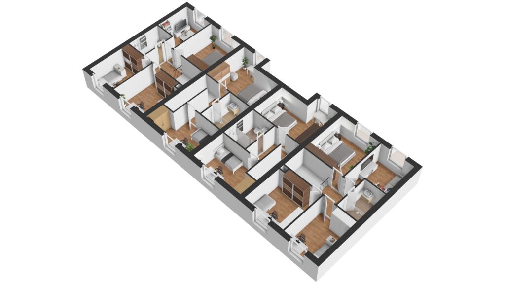 Půdorys domu C, 2. np